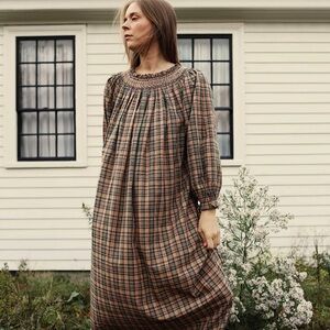 Dôen plaid Orchid Nightgown